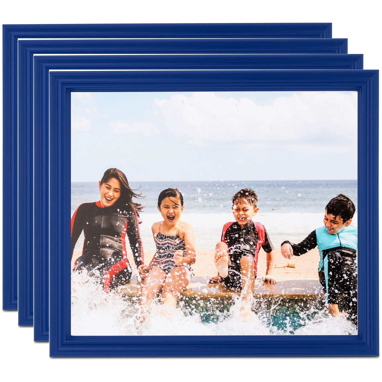 ArtToFrames 5x5 Inch Traditional Picture Frame, Multi Pack, Comes with Regular Glass (WOMPack-80-5x5)